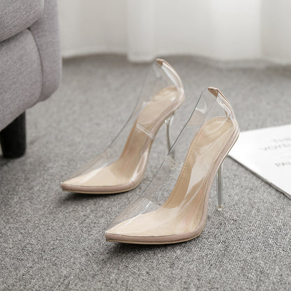 Syncreas Fashion Creative Crystal Heel Transparent High Heels