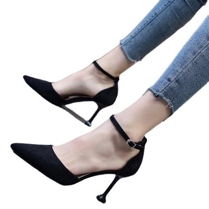 Syncreas Female Buckle New Girl Fashion Pointed High Heels
