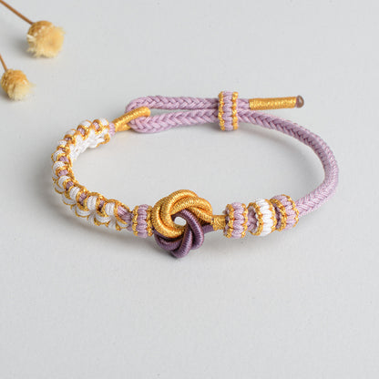 Syncreas Diy Hand-woven Knot Bracelet Peach Blossom Knot Carrying Strap Wearable Shipping Beading Accessories Bracelet