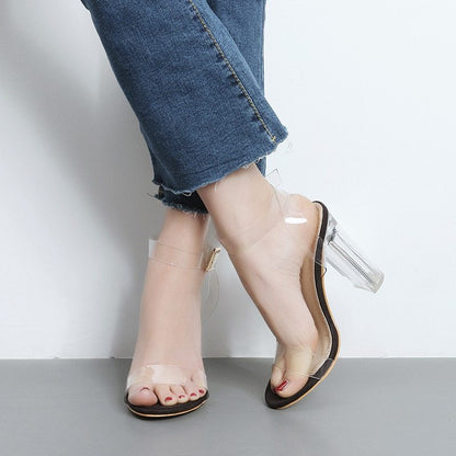 Syncreas Nude Super High Heel Sandals