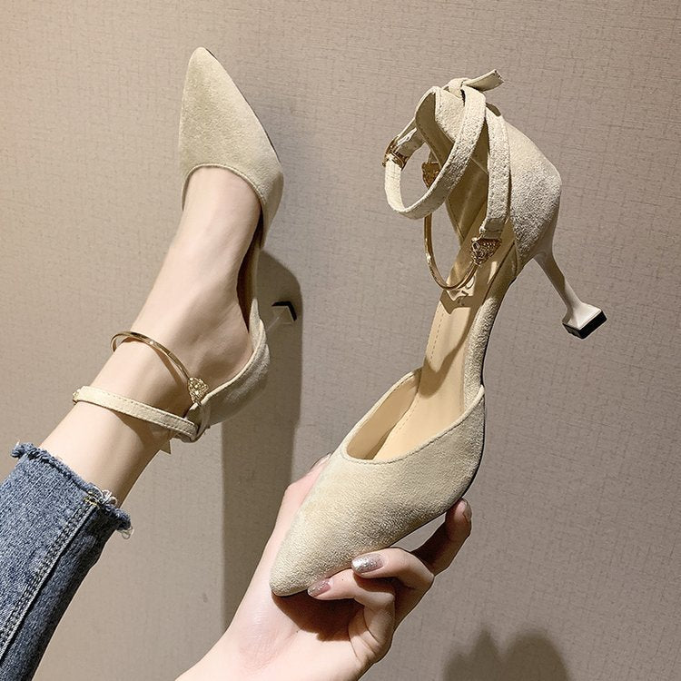 Syncreas Hollow Metal High Heels
