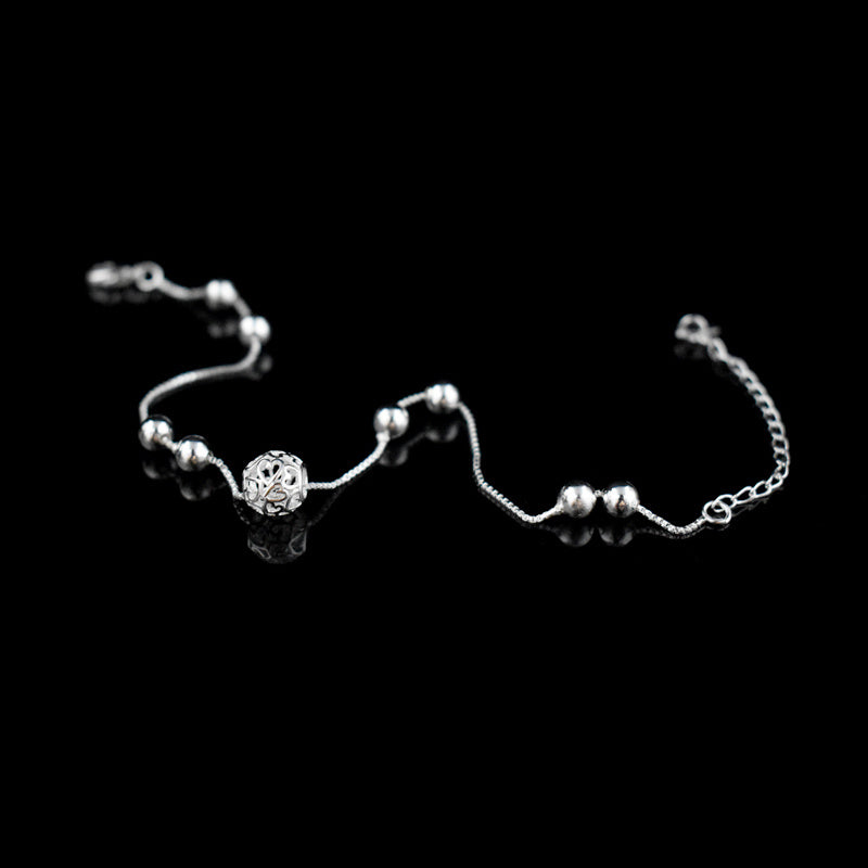 Syncreas Female Temperament Silver Anklet