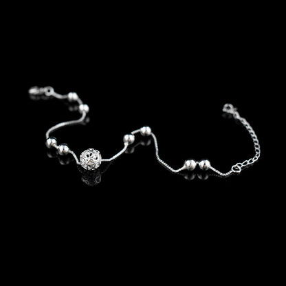 Syncreas Female Temperament Silver Anklet