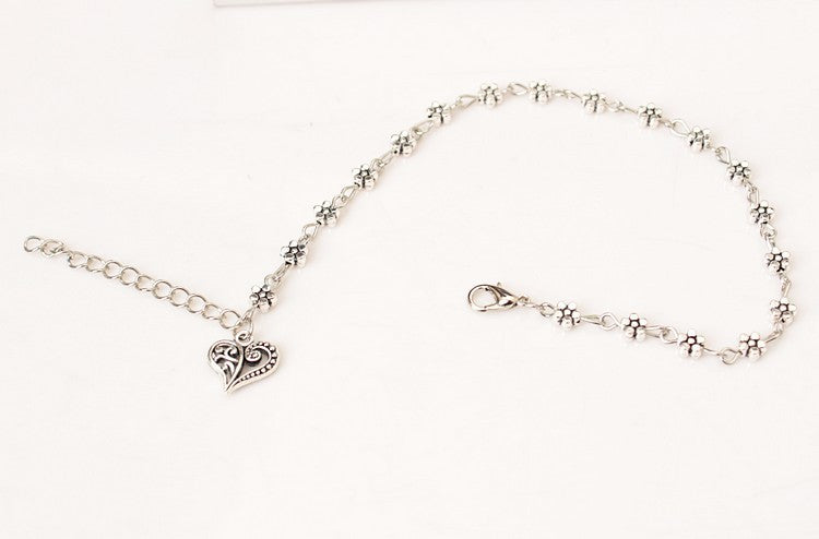Syncreas Heart Shaped Anklet