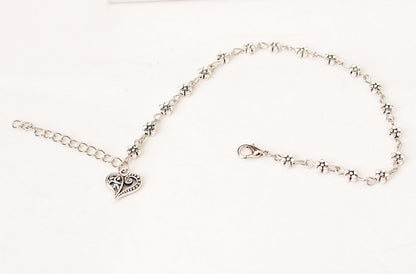 Syncreas Heart Shaped Anklet