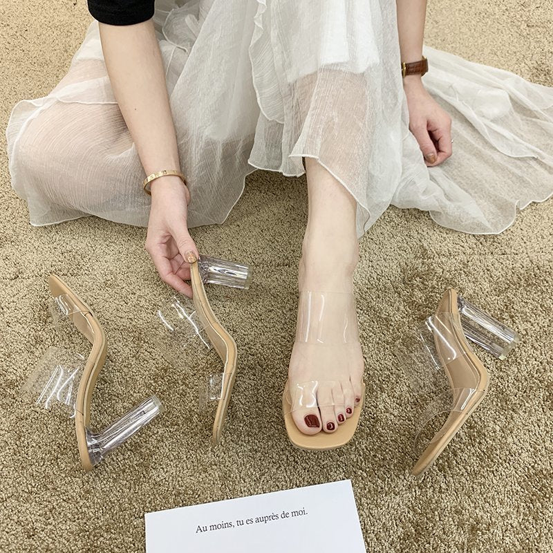 Syncreas Transparent Word With Sandals And Slippers