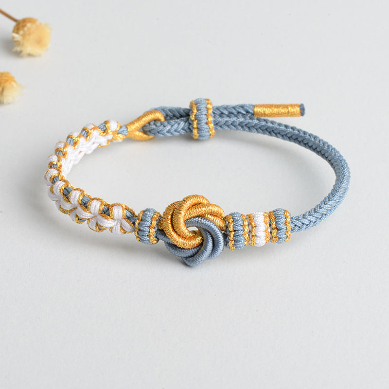 Syncreas Diy Hand-woven Knot Bracelet Peach Blossom Knot Carrying Strap Wearable Shipping Beading Accessories Bracelet