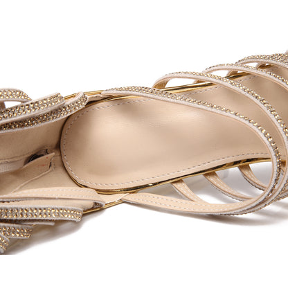 Syncreas Crystal Diamond High Heel Sandals