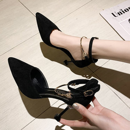 Syncreas Hollow Metal High Heels