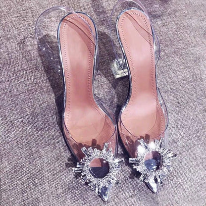 Syncreas Sunflower Pointed Super High Heels