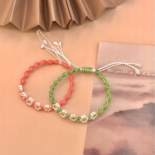 Syncreas Carrying Strap Women's Hand-woven Peach Blossom Niche