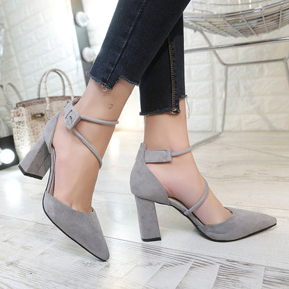 Syncreas Suede High Heels