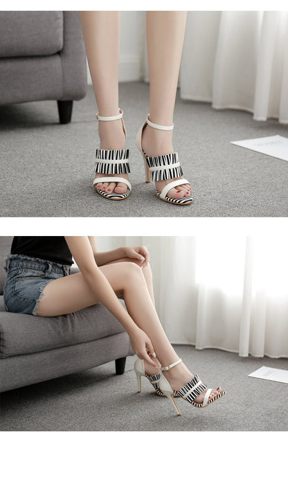 Syncreas Leopard Print Fashion High Heels