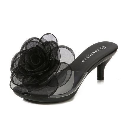 Syncreas Women's Shoes With Transparent Stiletto High Heels