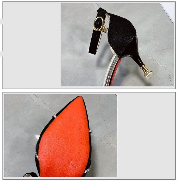 Syncreas Word With Fashion Ladies Joker High Heels Red