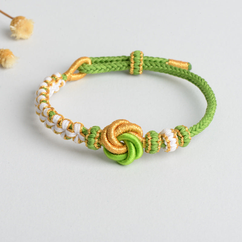 Syncreas Diy Hand-woven Knot Bracelet Peach Blossom Knot Carrying Strap Wearable Shipping Beading Accessories Bracelet