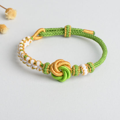 Syncreas Diy Hand-woven Knot Bracelet Peach Blossom Knot Carrying Strap Wearable Shipping Beading Accessories Bracelet