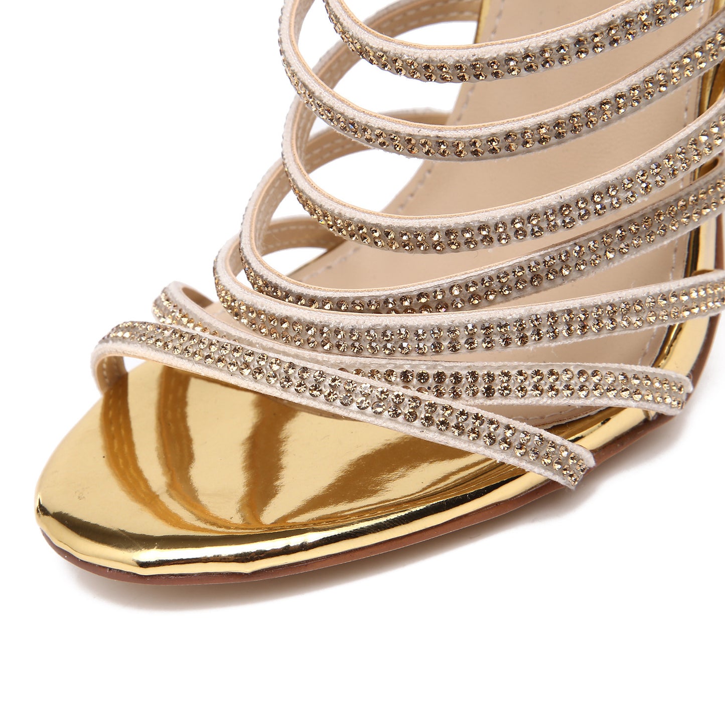 Syncreas Crystal Diamond High Heel Sandals