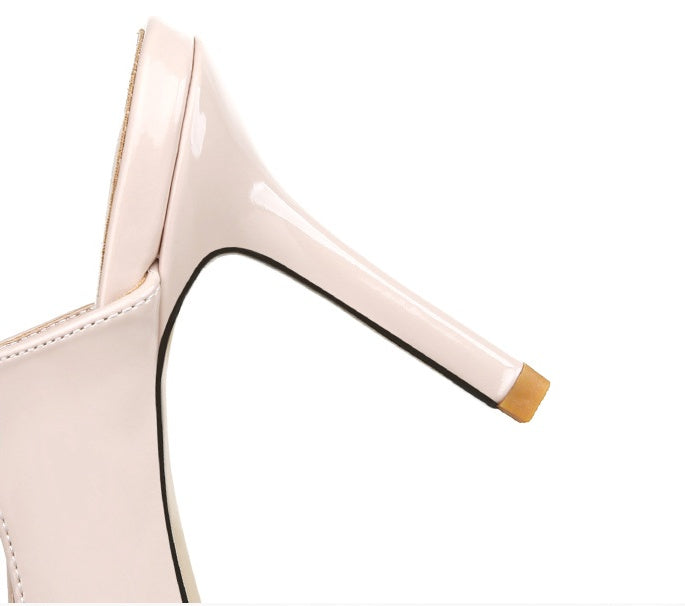 Syncreas Women's Pointed Toe Rhinestone High Heels