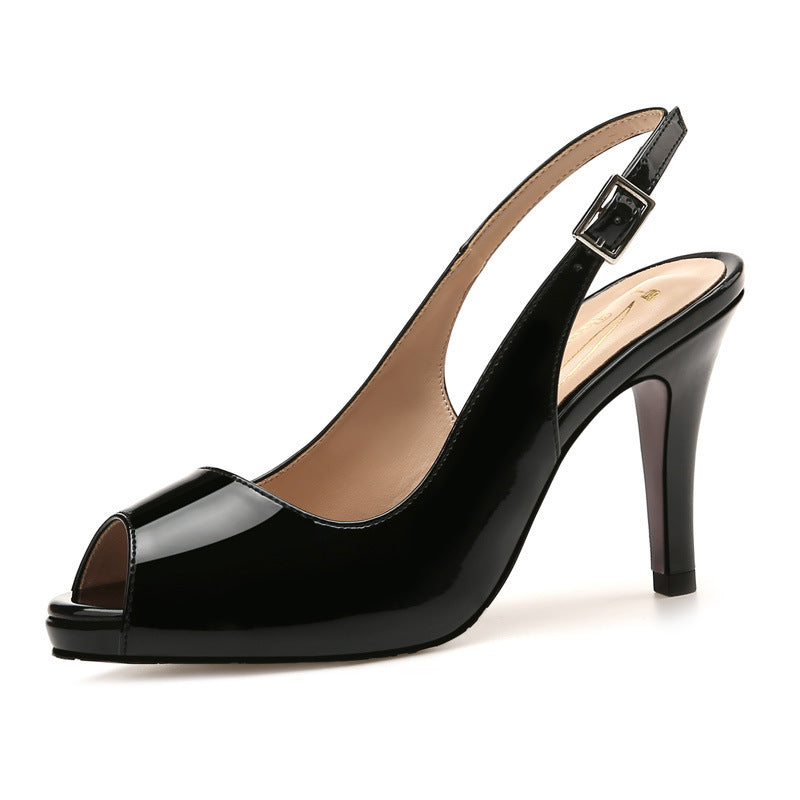 Syncreas Stiletto High Heel Sandals Female Nude High Heels