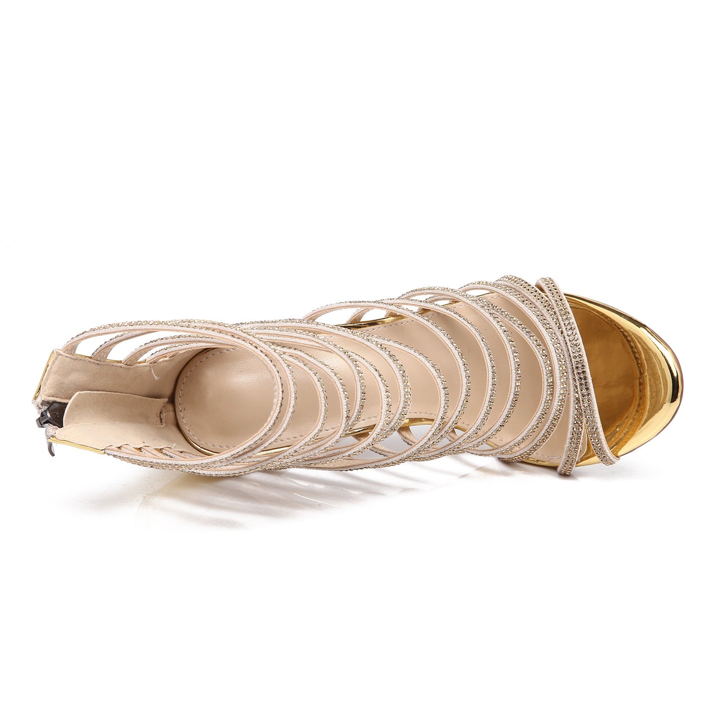 Syncreas Crystal Diamond High Heel Sandals