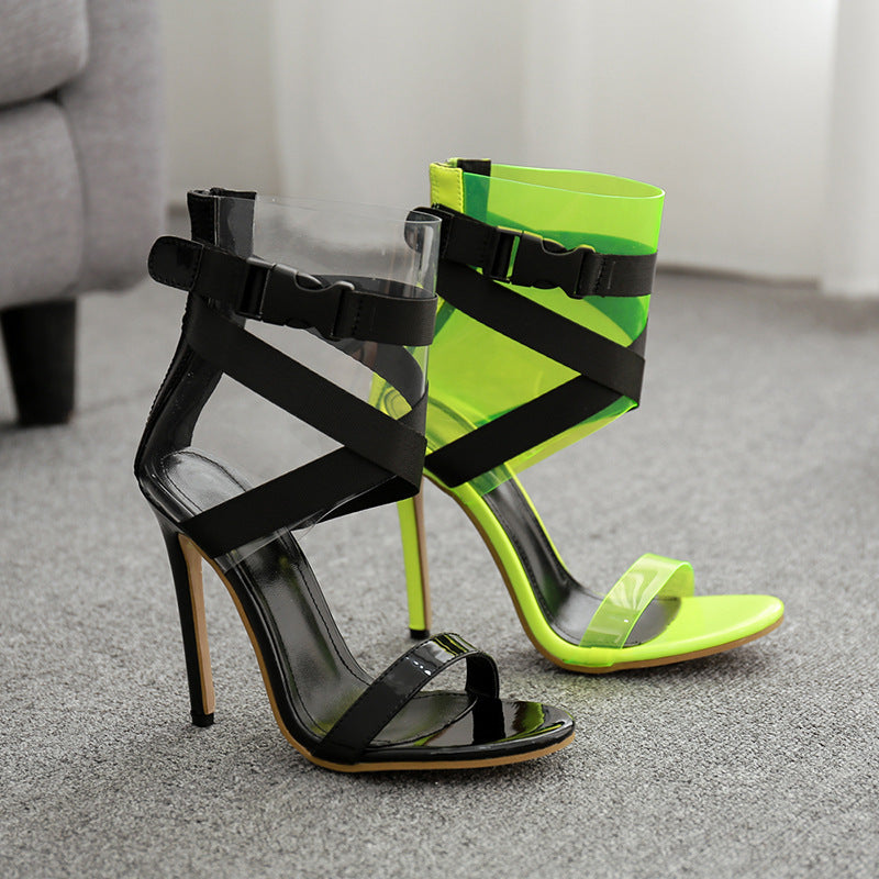 Syncreas High Heel Transparent Sandals