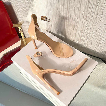 Syncreas Summer Transparent Ankle-strap Women's High Heel Sandals