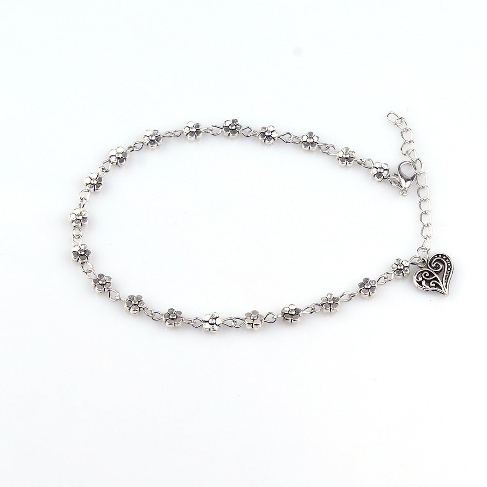 Syncreas Heart Shaped Anklet