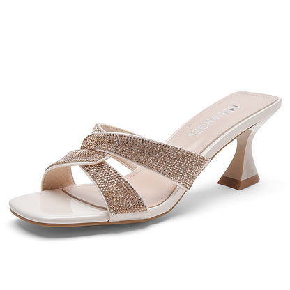 Syncreas One Word Sandals Women's High Heels