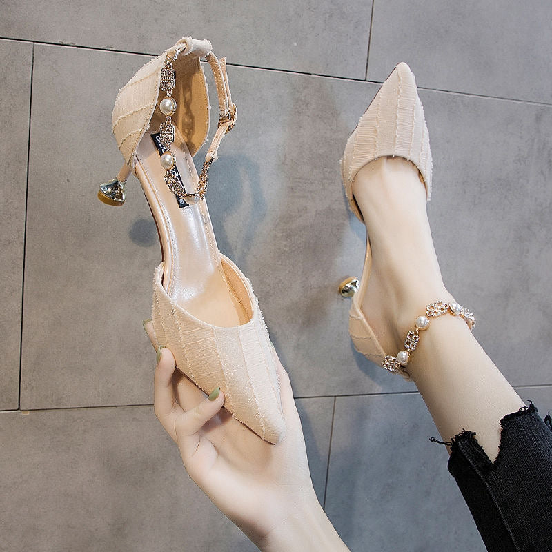 Syncreas Female Buckle New Girl Fashion Pointed High Heels