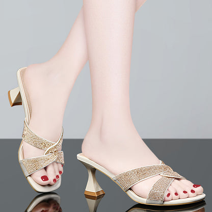 Syncreas One Word Sandals Women's High Heels