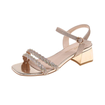 Syncreas High-heeled Sandals New Thick Heels